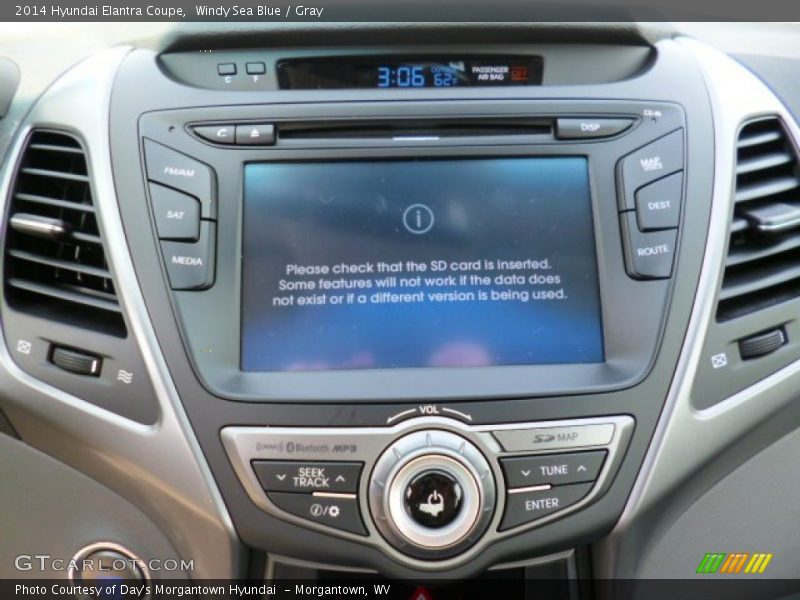 Windy Sea Blue / Gray 2014 Hyundai Elantra Coupe