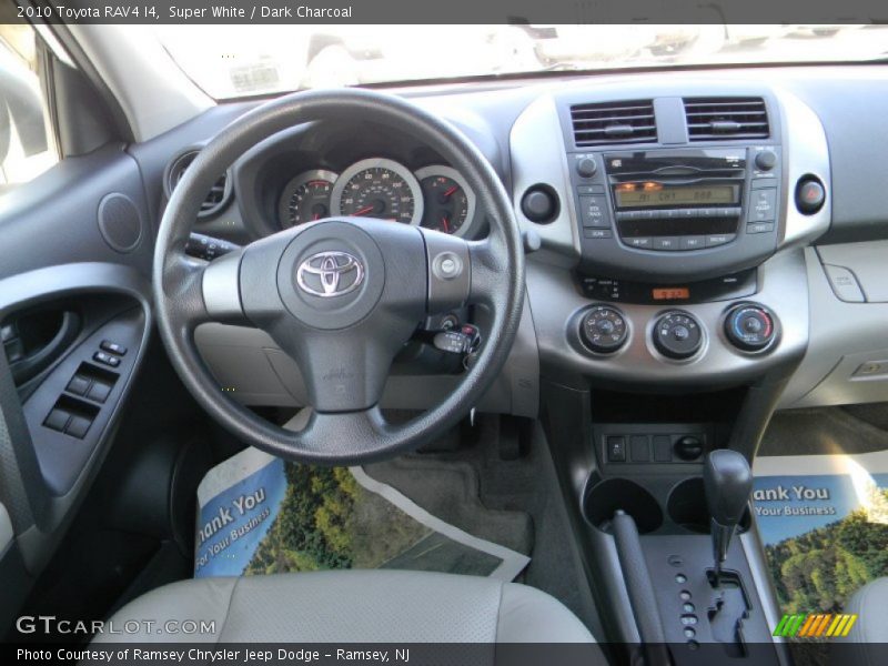 Super White / Dark Charcoal 2010 Toyota RAV4 I4