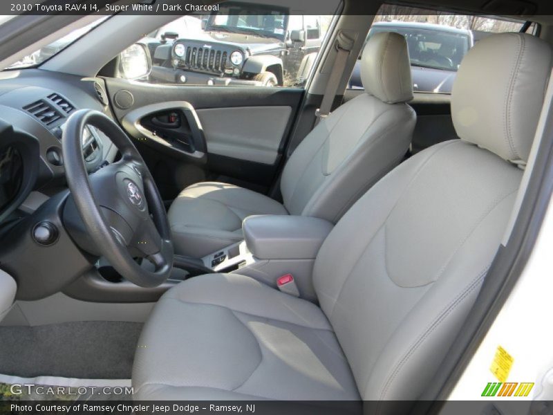Super White / Dark Charcoal 2010 Toyota RAV4 I4