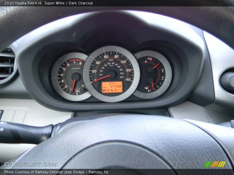 Super White / Dark Charcoal 2010 Toyota RAV4 I4