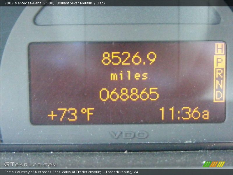 Brilliant Silver Metallic / Black 2002 Mercedes-Benz G 500