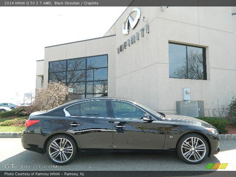 Black Obsidian / Graphite 2014 Infiniti Q 50 3.7 AWD