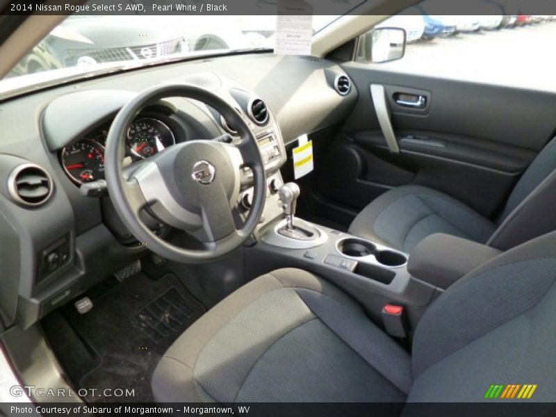 Pearl White / Black 2014 Nissan Rogue Select S AWD
