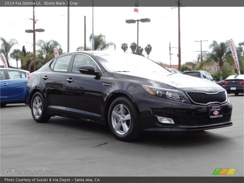 Ebony Black / Gray 2014 Kia Optima LX