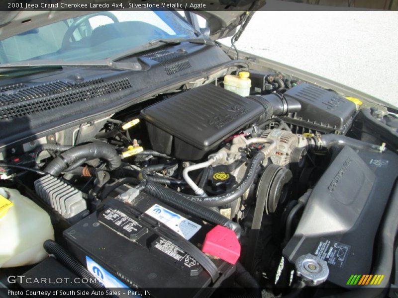 Silverstone Metallic / Agate 2001 Jeep Grand Cherokee Laredo 4x4