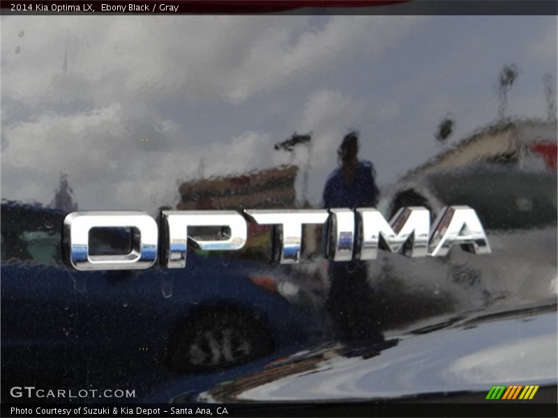 Ebony Black / Gray 2014 Kia Optima LX