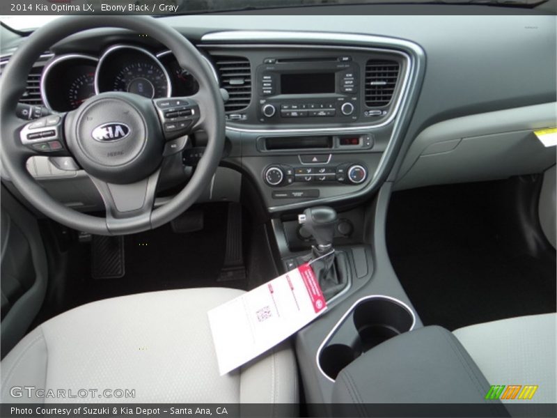 Ebony Black / Gray 2014 Kia Optima LX