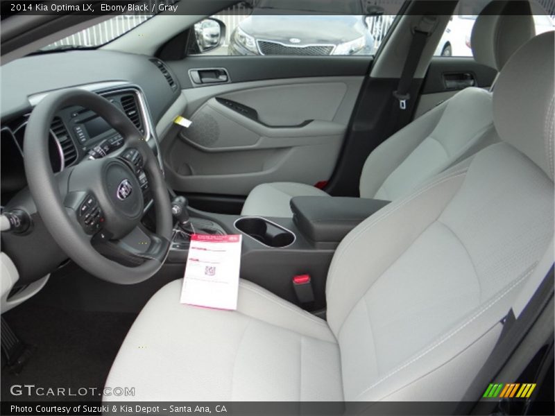 Ebony Black / Gray 2014 Kia Optima LX