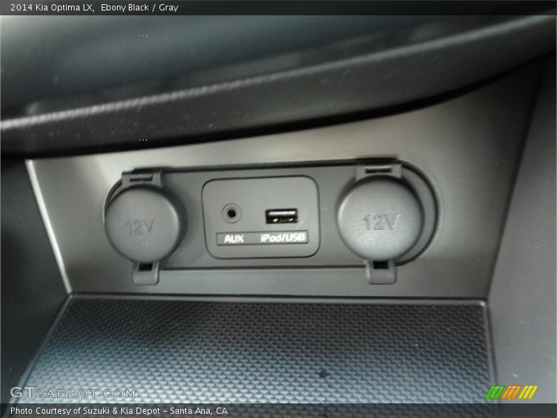 Ebony Black / Gray 2014 Kia Optima LX