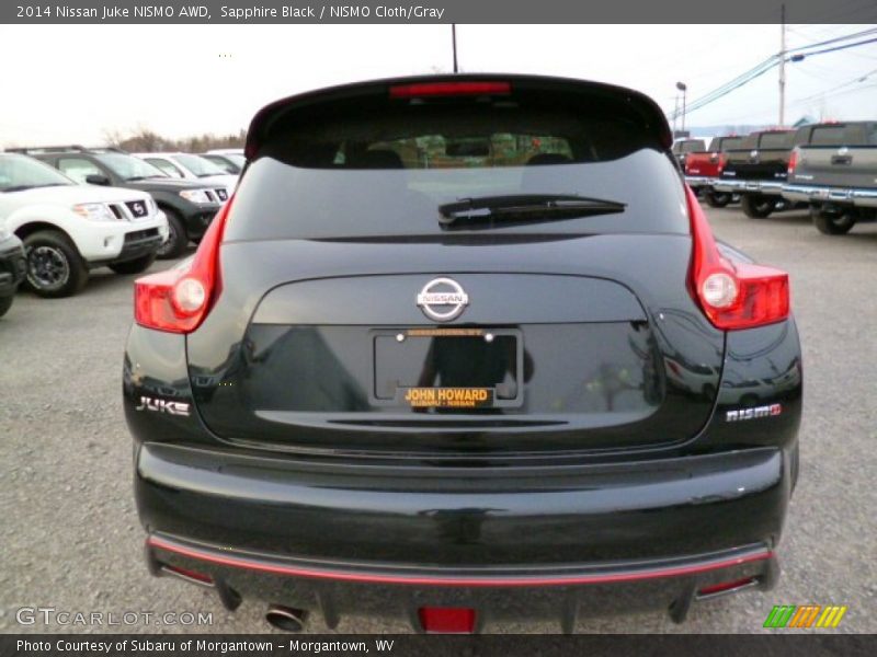 Sapphire Black / NISMO Cloth/Gray 2014 Nissan Juke NISMO AWD