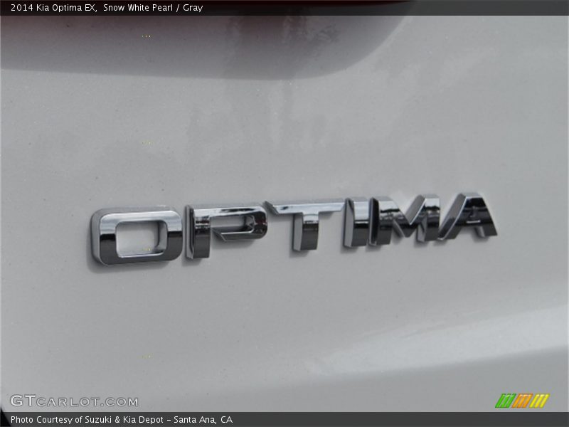 Snow White Pearl / Gray 2014 Kia Optima EX