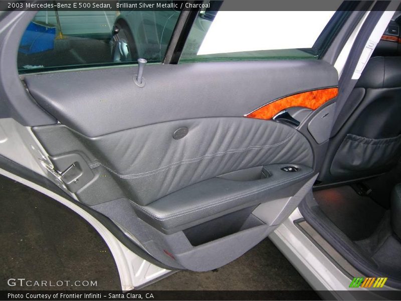 Brilliant Silver Metallic / Charcoal 2003 Mercedes-Benz E 500 Sedan