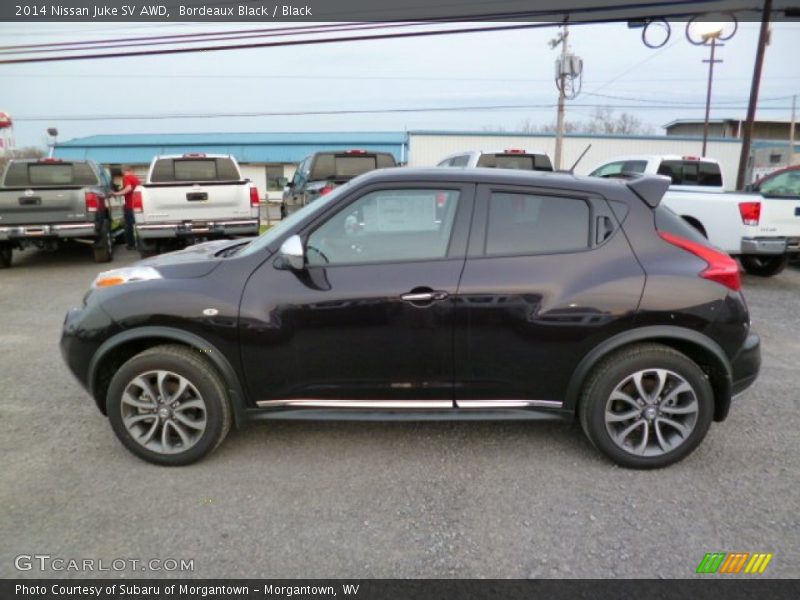 Bordeaux Black / Black 2014 Nissan Juke SV AWD