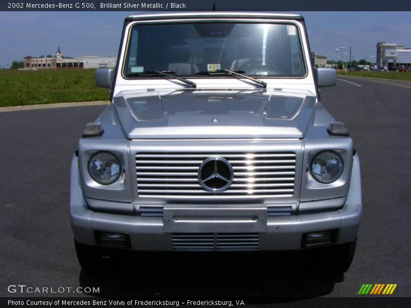 Brilliant Silver Metallic / Black 2002 Mercedes-Benz G 500