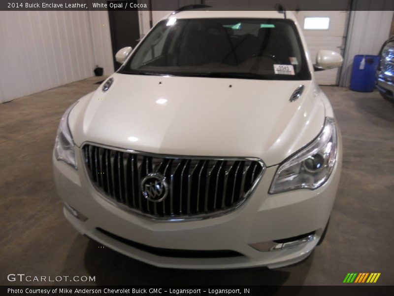 White Opal / Cocoa 2014 Buick Enclave Leather