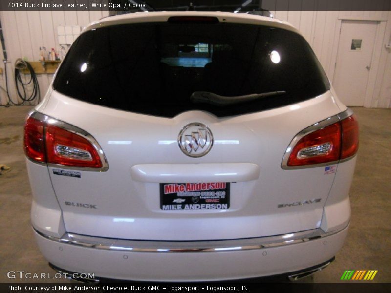 White Opal / Cocoa 2014 Buick Enclave Leather