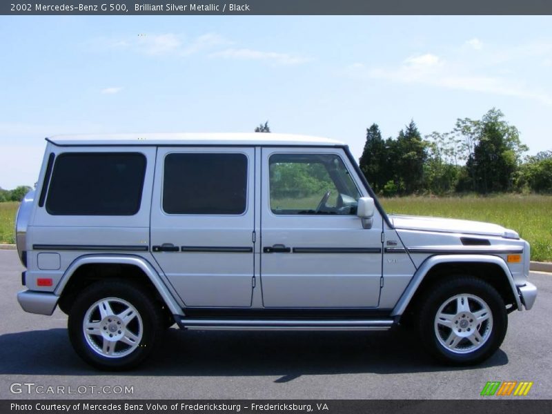 Brilliant Silver Metallic / Black 2002 Mercedes-Benz G 500