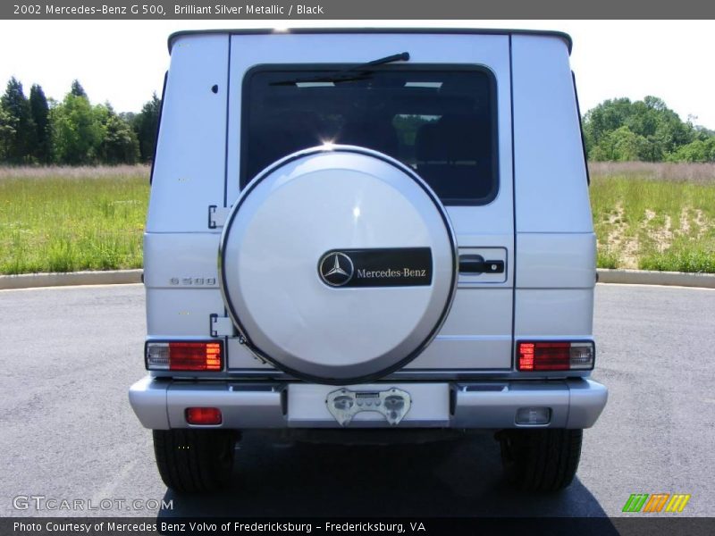 Brilliant Silver Metallic / Black 2002 Mercedes-Benz G 500