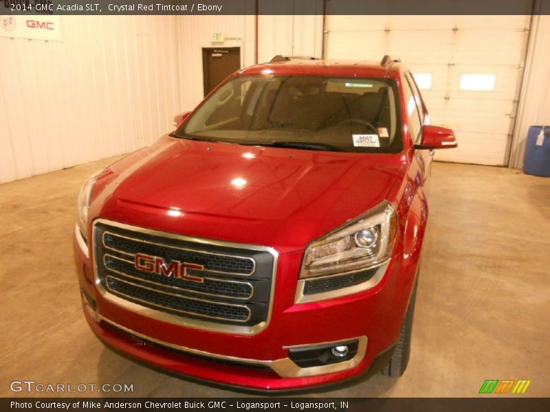 Crystal Red Tintcoat / Ebony 2014 GMC Acadia SLT