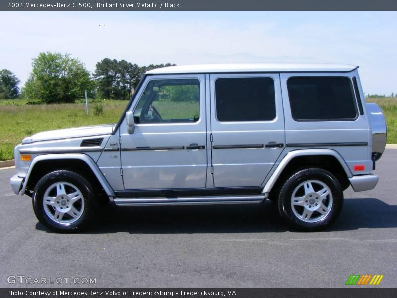 Brilliant Silver Metallic / Black 2002 Mercedes-Benz G 500