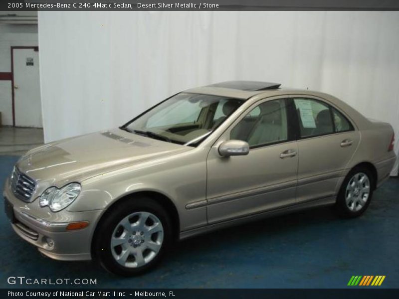 Desert Silver Metallic / Stone 2005 Mercedes-Benz C 240 4Matic Sedan