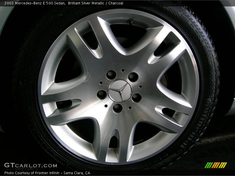 Brilliant Silver Metallic / Charcoal 2003 Mercedes-Benz E 500 Sedan