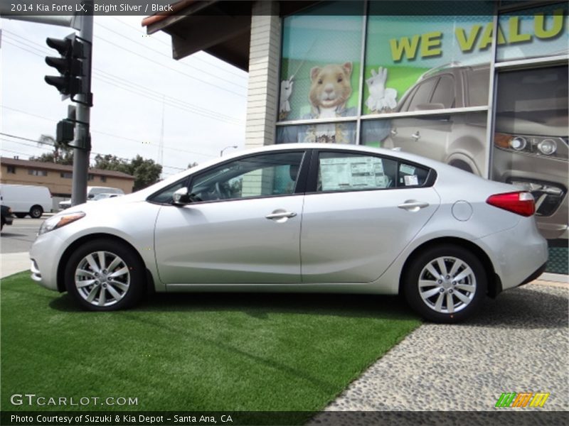 Bright Silver / Black 2014 Kia Forte LX