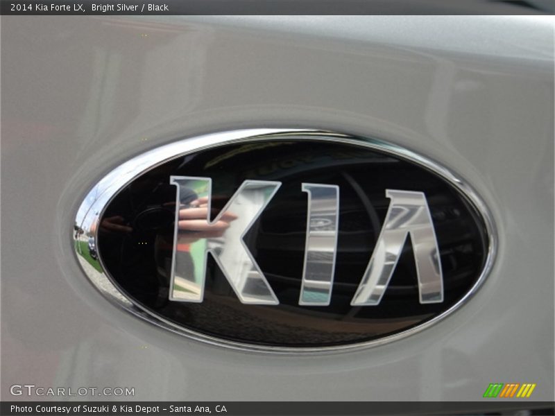 Bright Silver / Black 2014 Kia Forte LX