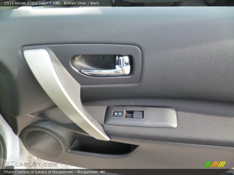 Brilliant Silver / Black 2014 Nissan Rogue Select S AWD