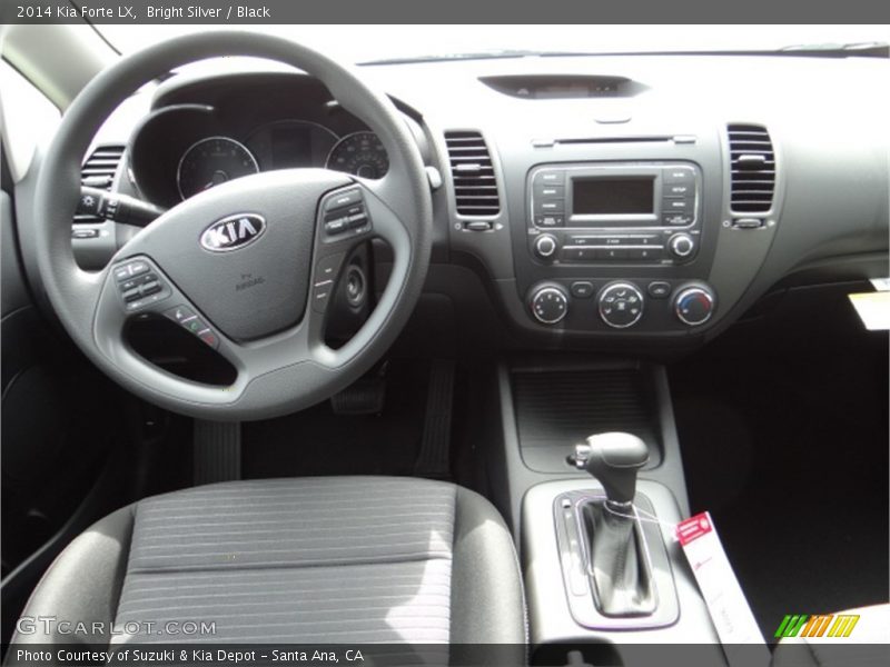 Bright Silver / Black 2014 Kia Forte LX