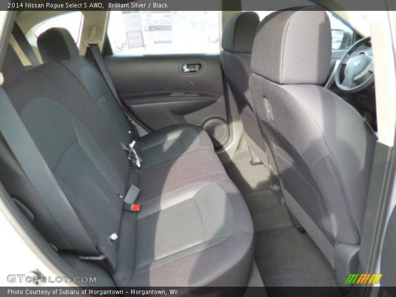 Brilliant Silver / Black 2014 Nissan Rogue Select S AWD
