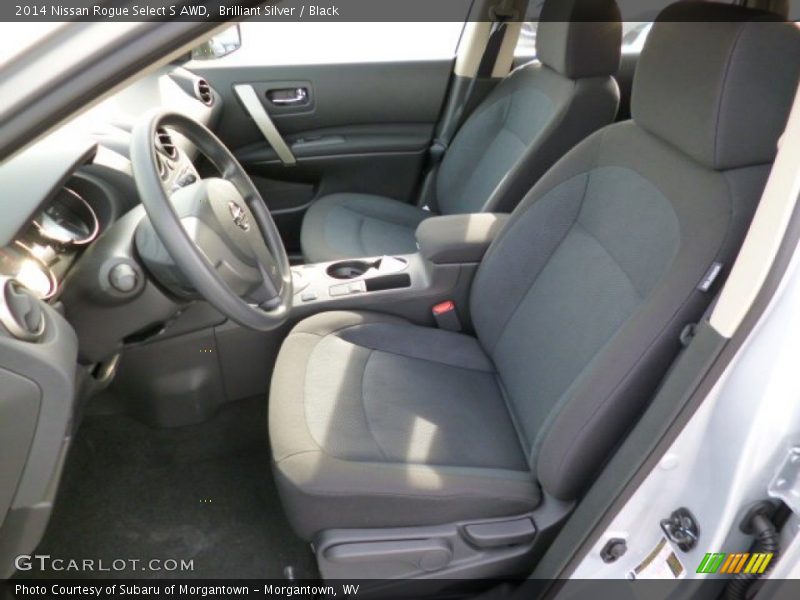 Brilliant Silver / Black 2014 Nissan Rogue Select S AWD