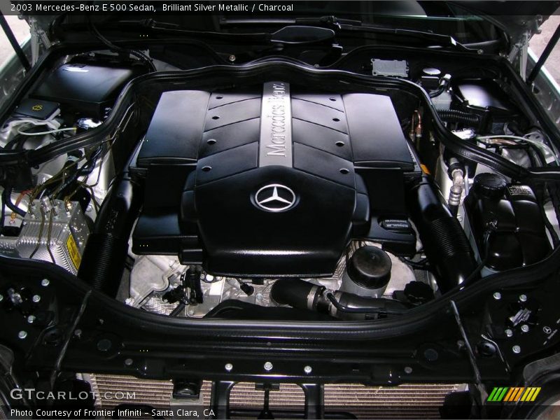 Brilliant Silver Metallic / Charcoal 2003 Mercedes-Benz E 500 Sedan