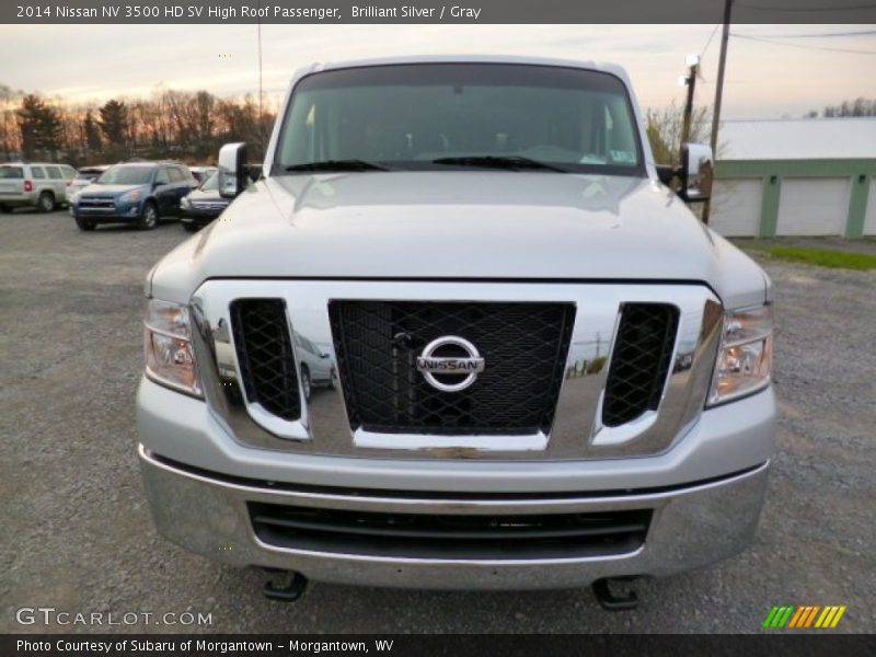 Brilliant Silver / Gray 2014 Nissan NV 3500 HD SV High Roof Passenger