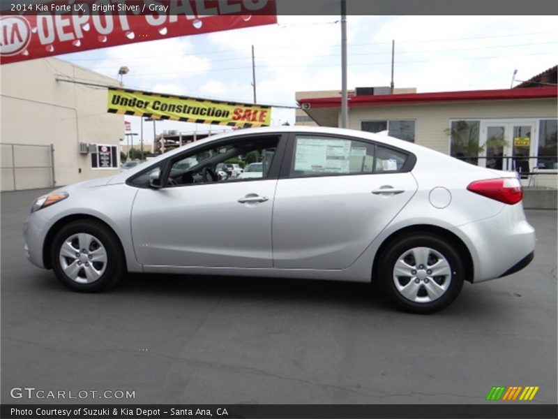 Bright Silver / Gray 2014 Kia Forte LX