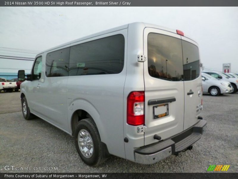 Brilliant Silver / Gray 2014 Nissan NV 3500 HD SV High Roof Passenger