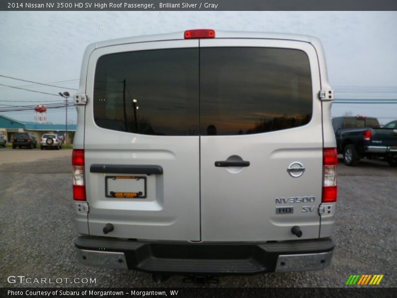 Brilliant Silver / Gray 2014 Nissan NV 3500 HD SV High Roof Passenger