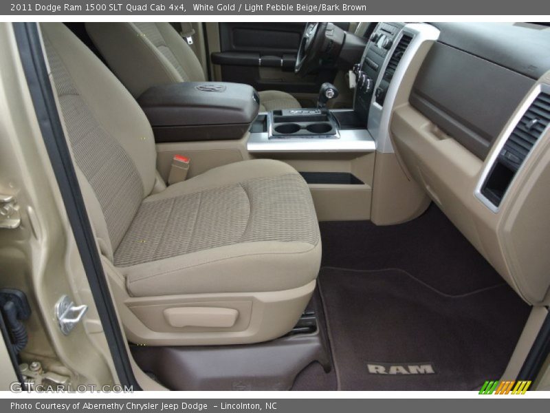 White Gold / Light Pebble Beige/Bark Brown 2011 Dodge Ram 1500 SLT Quad Cab 4x4