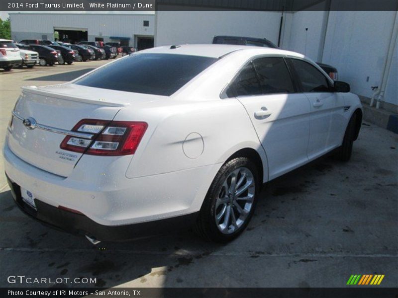 White Platinum / Dune 2014 Ford Taurus Limited