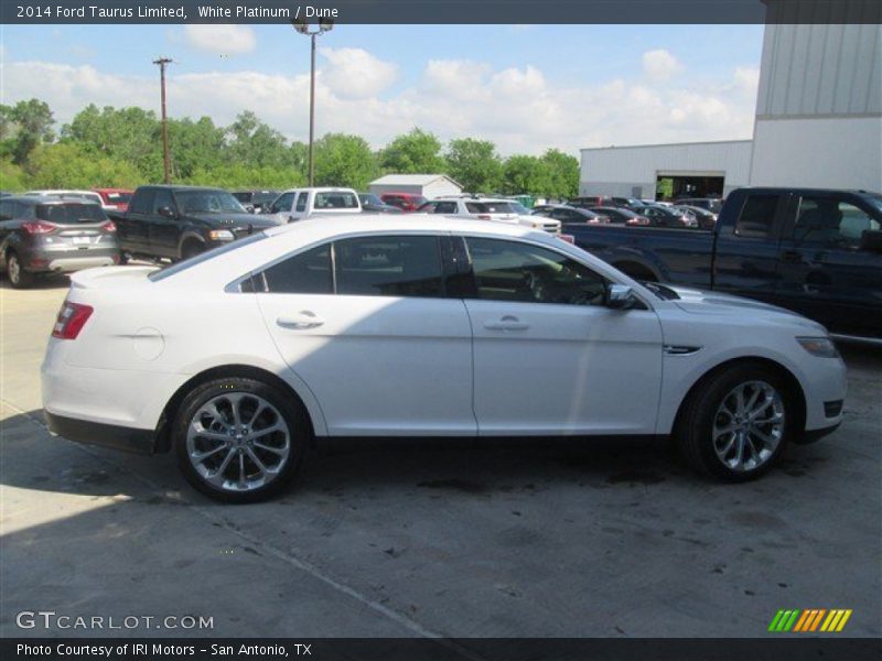 White Platinum / Dune 2014 Ford Taurus Limited