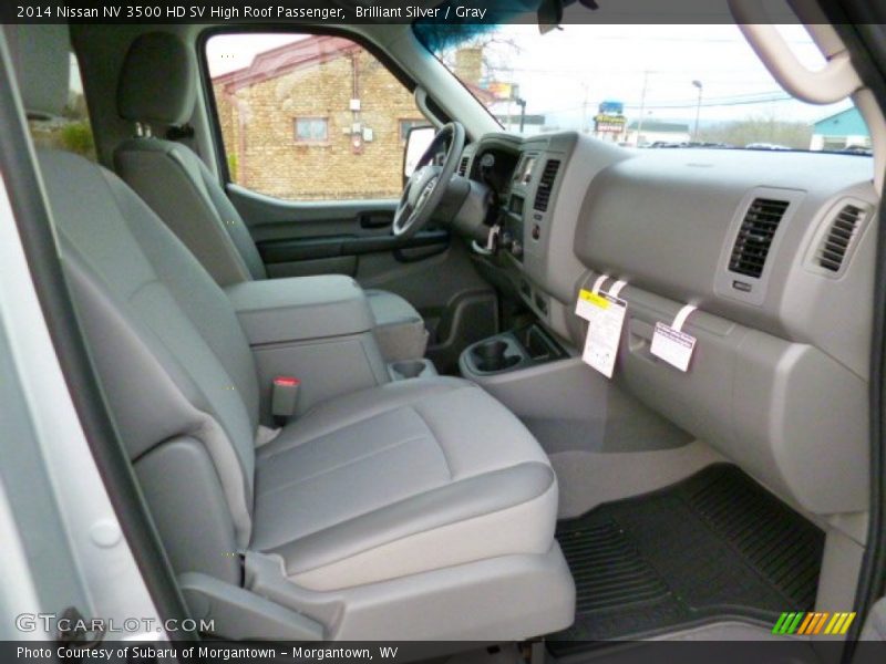 Brilliant Silver / Gray 2014 Nissan NV 3500 HD SV High Roof Passenger