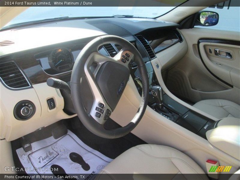 White Platinum / Dune 2014 Ford Taurus Limited