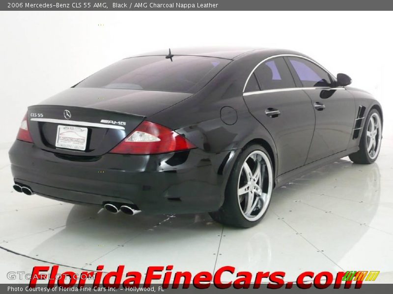 Black / AMG Charcoal Nappa Leather 2006 Mercedes-Benz CLS 55 AMG