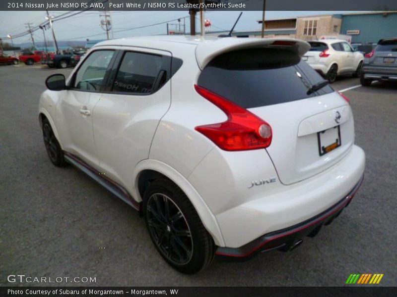 Pearl White / NISMO RS Leather/Synthetic Suede 2014 Nissan Juke NISMO RS AWD