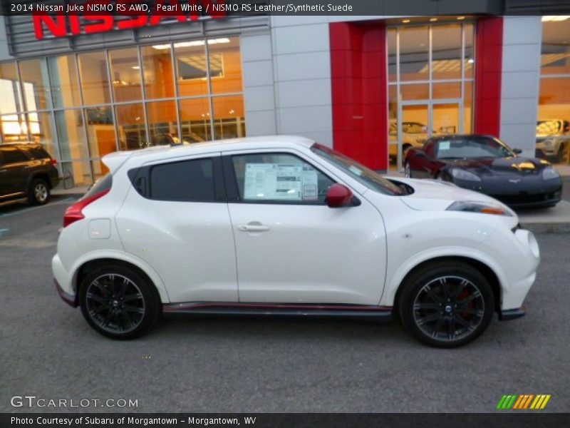Pearl White / NISMO RS Leather/Synthetic Suede 2014 Nissan Juke NISMO RS AWD