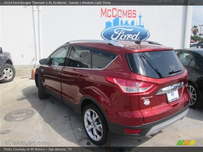 Sunset / Medium Light Stone 2014 Ford Escape Titanium 1.6L EcoBoost