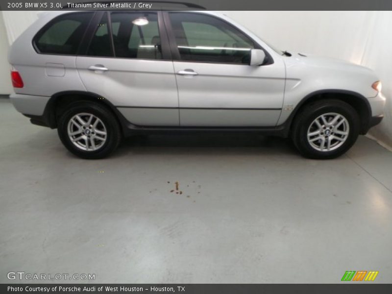 Titanium Silver Metallic / Grey 2005 BMW X5 3.0i