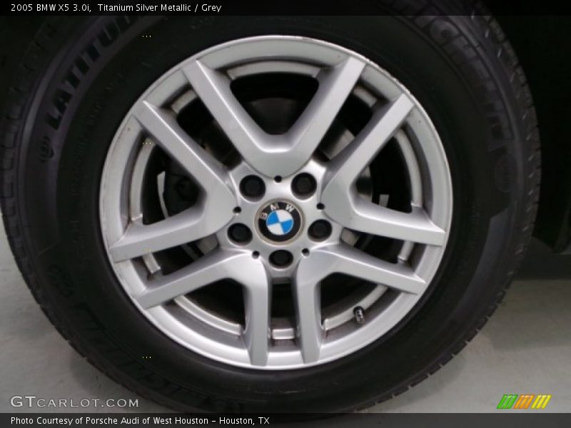 Titanium Silver Metallic / Grey 2005 BMW X5 3.0i