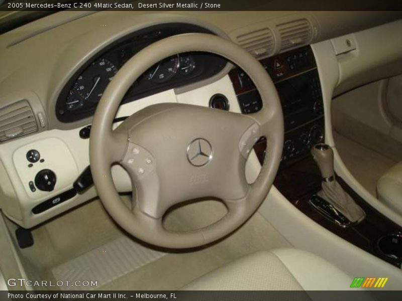 Desert Silver Metallic / Stone 2005 Mercedes-Benz C 240 4Matic Sedan