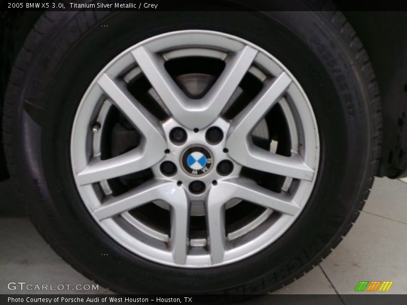 Titanium Silver Metallic / Grey 2005 BMW X5 3.0i